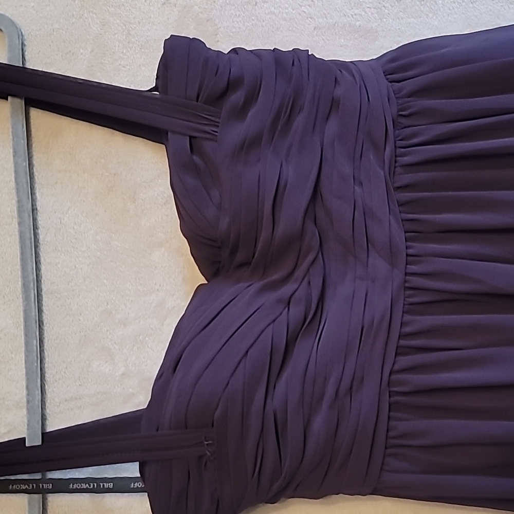 Bill Levkoff Elegant Purple Evening Dress Size 12 - Picture 3 of 7